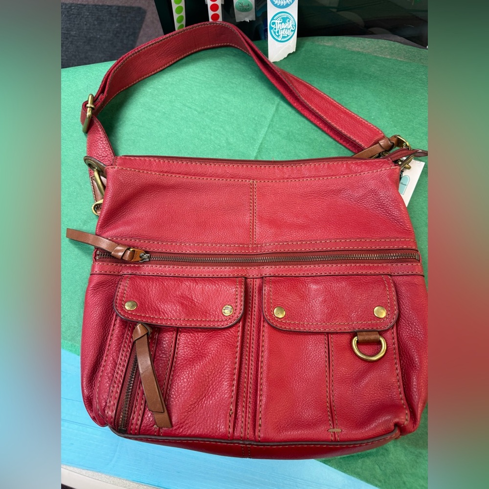 Fossil leather bag